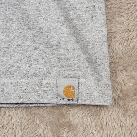 Carhartt T-Shirt Big Logo Canada Spellout Relaxed Fit Short Sleeve Size 2XL Gray - Picture 7 of 10